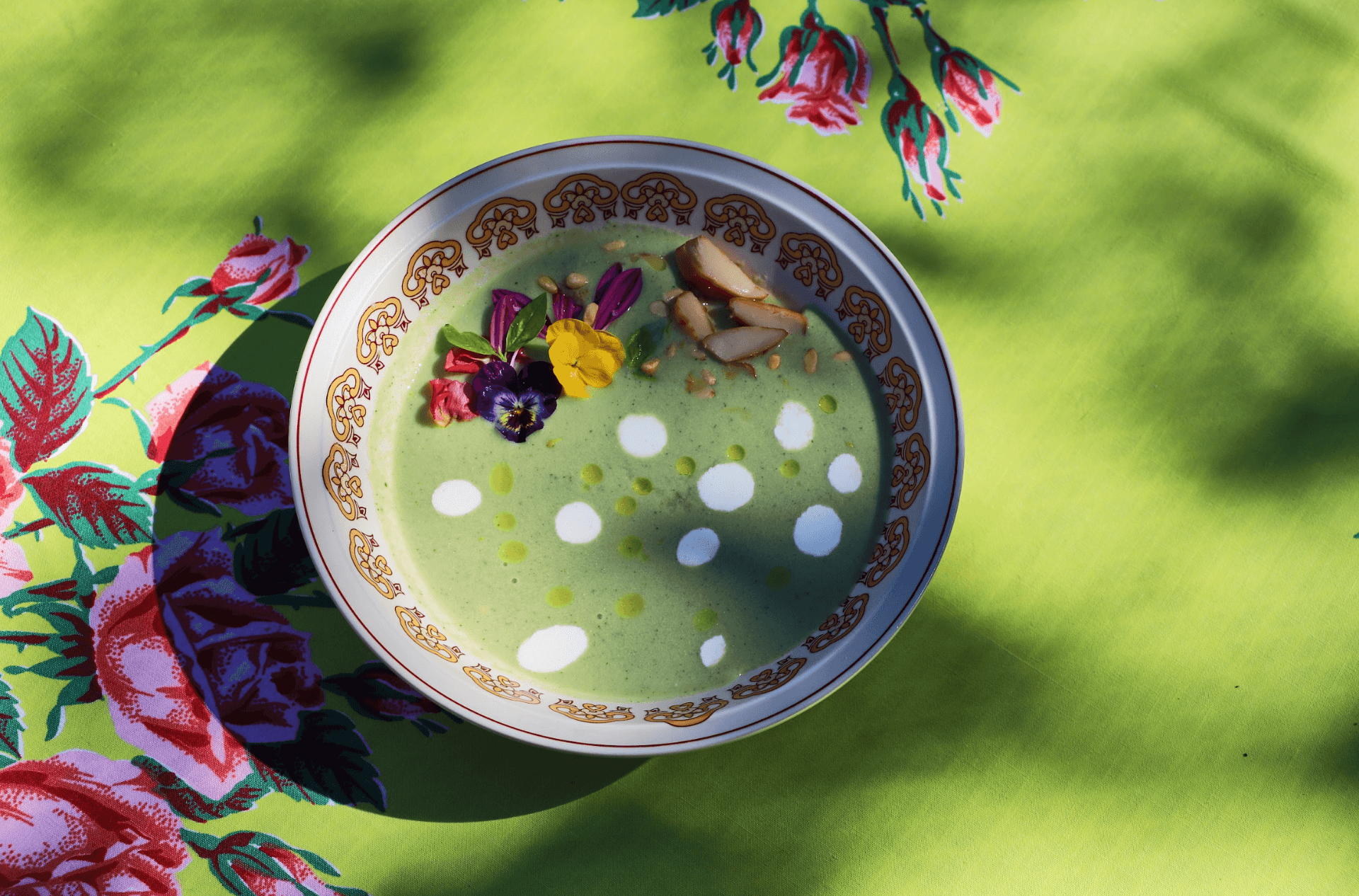 Ekone Smoked Scallop-studded Melon Gazpacho | Taylor Shellfish Farms