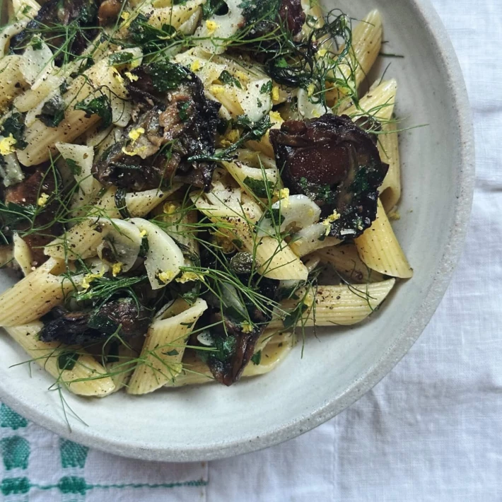 Penne Lemonpepper Oysters