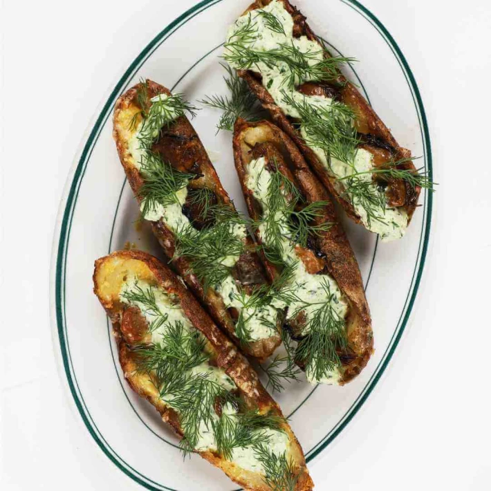 Chimmichurri Potato Skins ekone Oysters