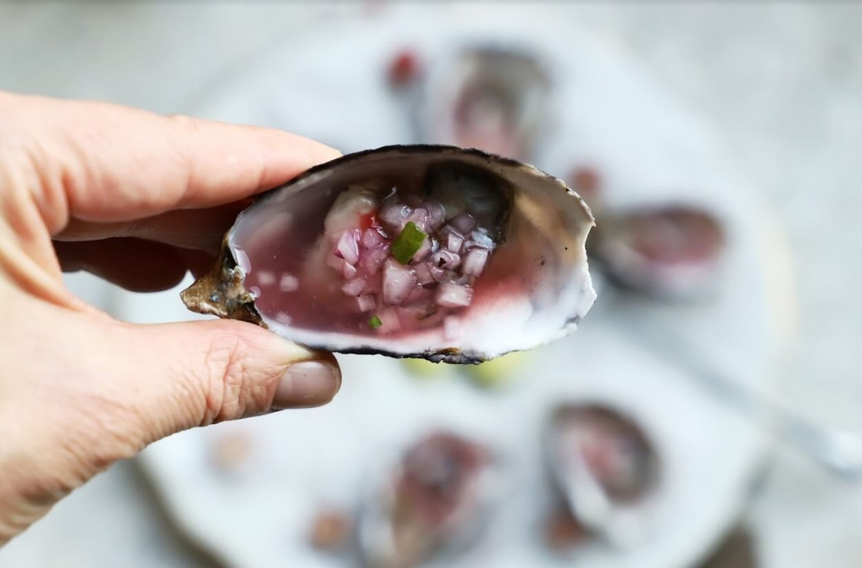 Cranberry Sauce Mignonette | Taylor Shellfish Farms