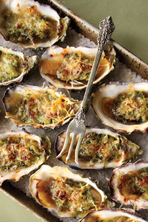 Cognac and Gruyere Oysters