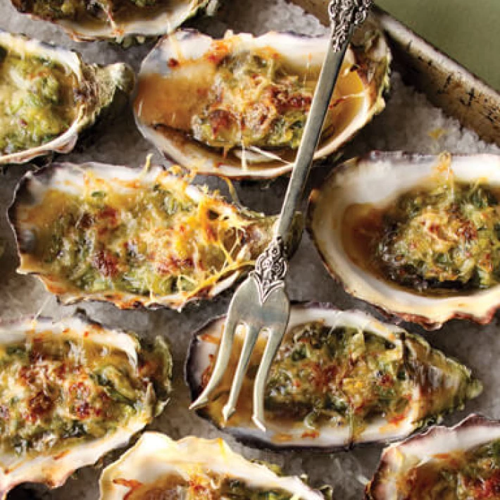 Cognac and Gruyere Oysters