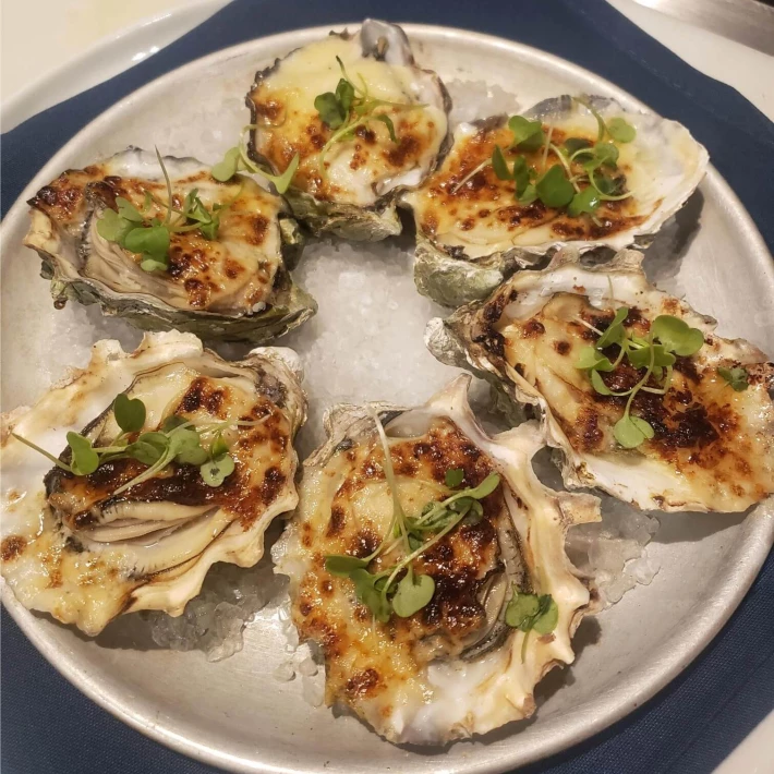 Broiled Oysters with Shallots